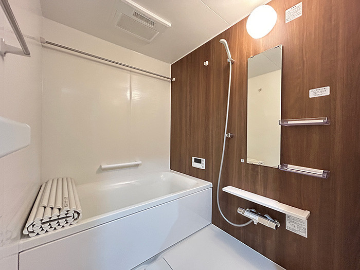 浴室は新品交換済み。綺麗なお風呂でゆっくりリラックス。
