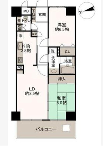 独立した２部屋があるため、寝室と子供部屋、あるいは夫婦それぞれの部屋、または仕事部屋と寝室のように生活リズムが違ってもお互いに干渉せず過ごせます。