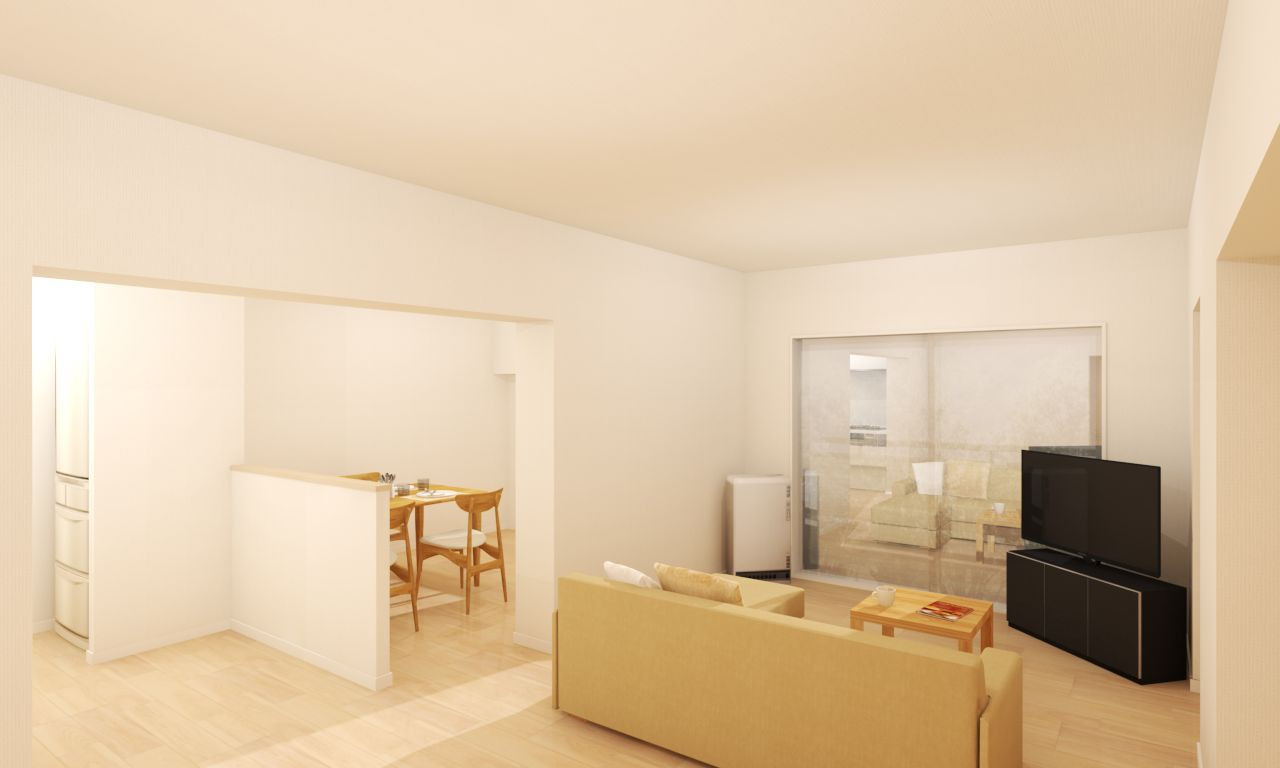 リノベーション付き物件です！未施工のため、お好みの内装カラー等がお選びいただけます！