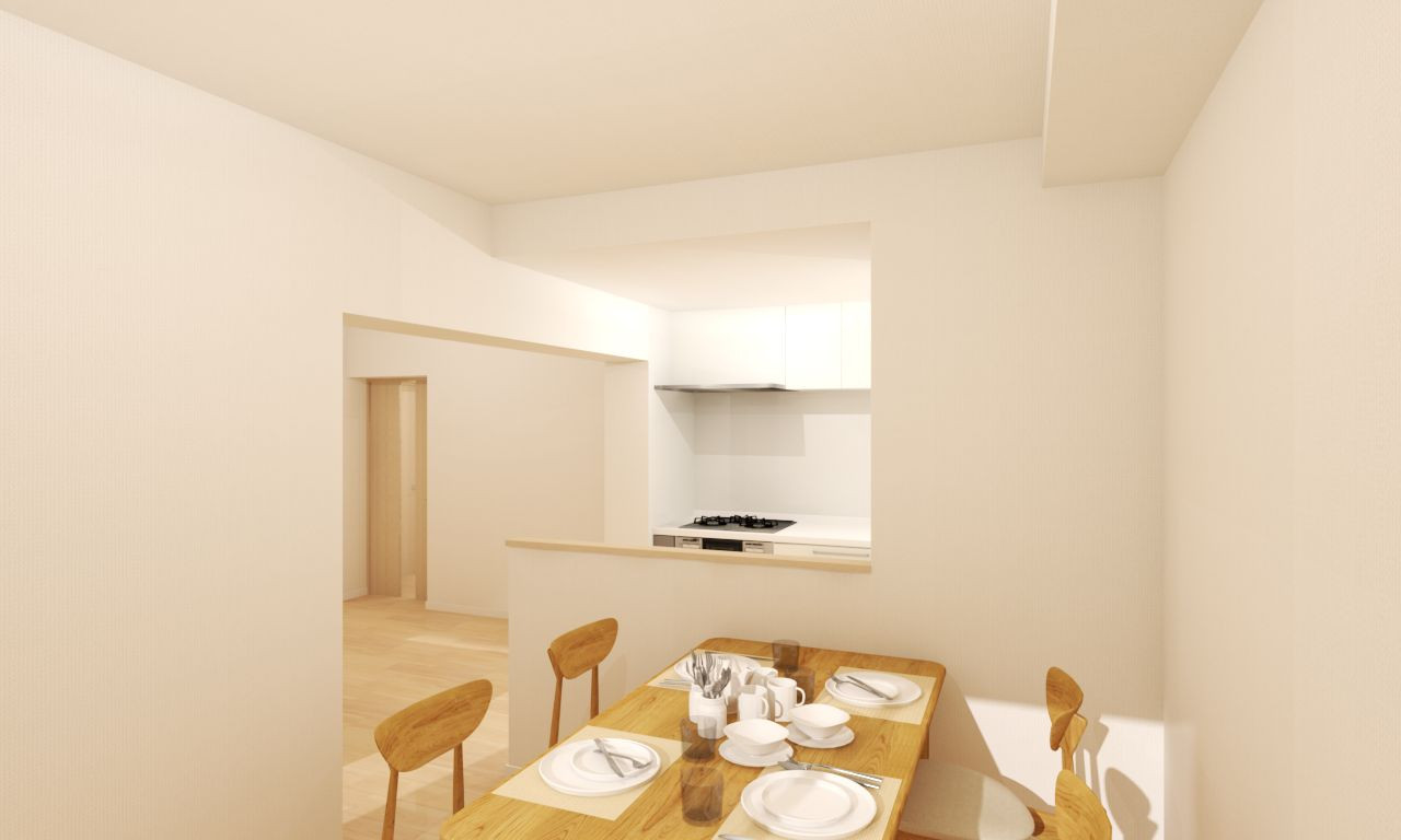 ダイニングスペースも広いため、お子様と一緒に調理も可能！