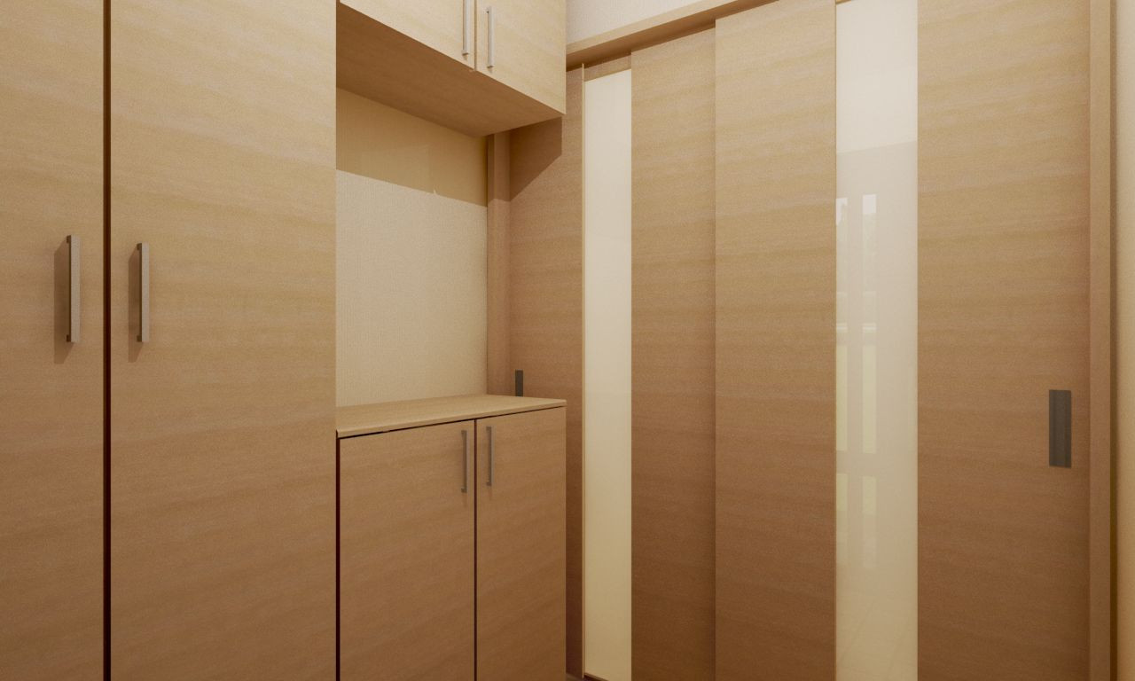 玄関イメージパース