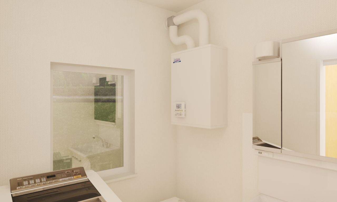 洗面脱衣室イメージパース