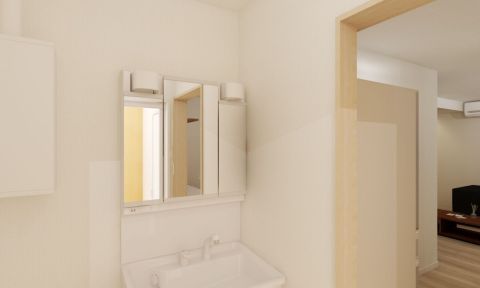 洗面化粧台イメージパース