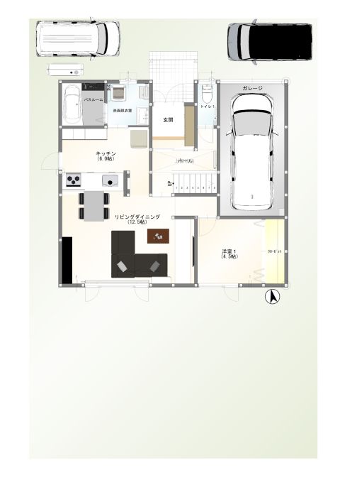 改修後1階平面図