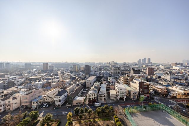 【眺望】西向き、眺望良好です！天候が良いときには、富士山を遠望できます。