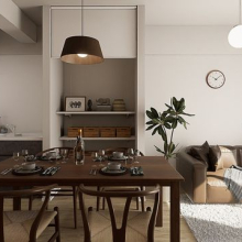 【LDK】約10.5帖※画像はPLAN-Bの完成予想図です。※物件価格とは別にリノベーション費用がかかります。※配置