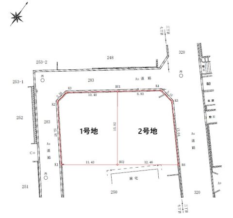 区画図（全2区画）