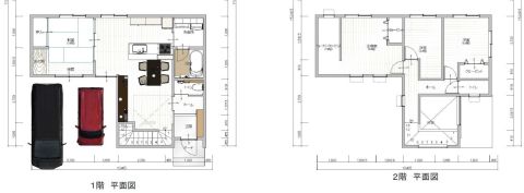 ※建物プラン例（1号地）建物価格2280.3万円、建物面積95.12㎡、土地価格2750万円、土地面積174.79㎡