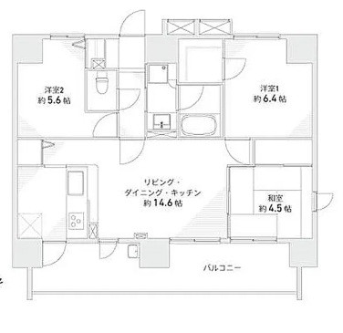 使いやすい２SLDKの間取り