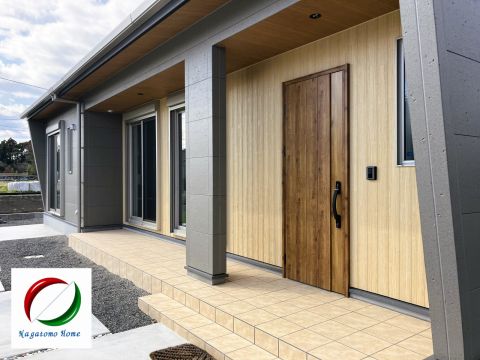 スタイリッシュな平屋の外観