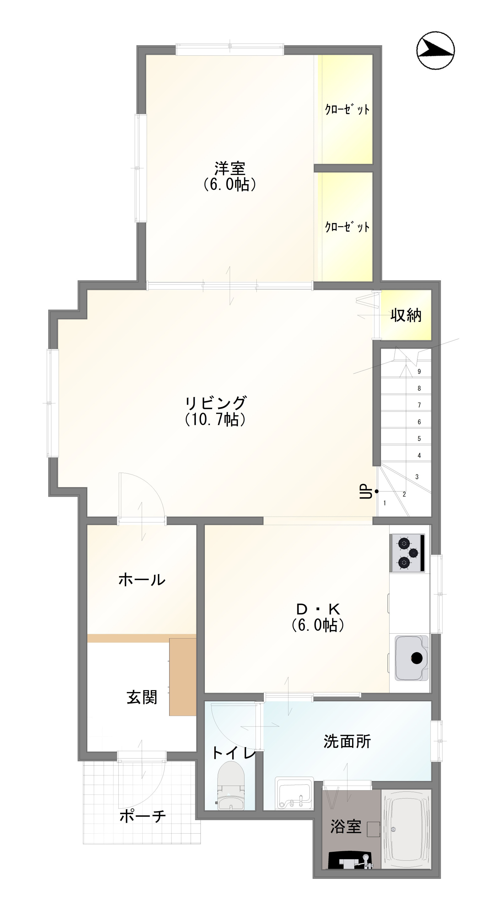 1階間取図