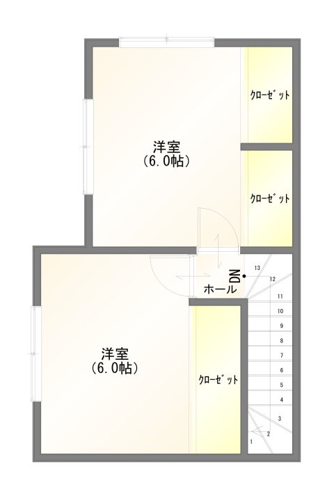 2階間取図