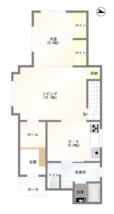 1階間取図
