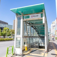 勝どき駅(都営地下鉄 大江戸線) 90m