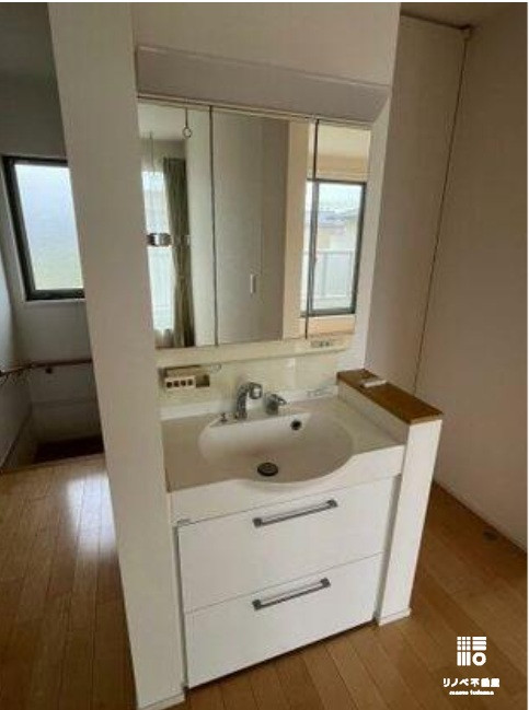 2階にも洗面台とトイレがあるので朝の身支度ラッシュも完全にゼロにできます