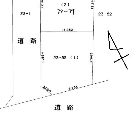 土地地積測量図