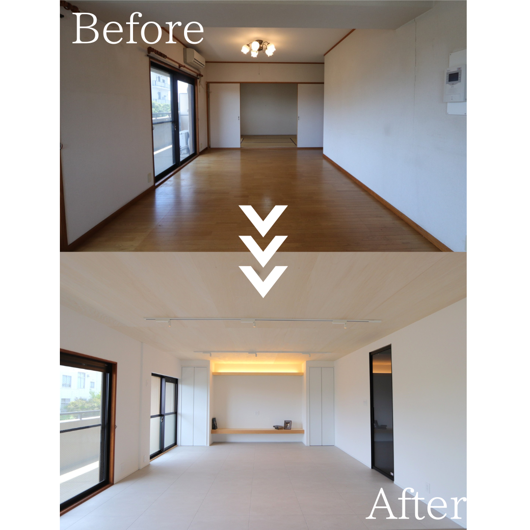 光と開放感あふれる 約23帖の大きなLDK。