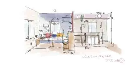 ミッドセンチュリーモダンスタイルにフルリノベーションした平屋